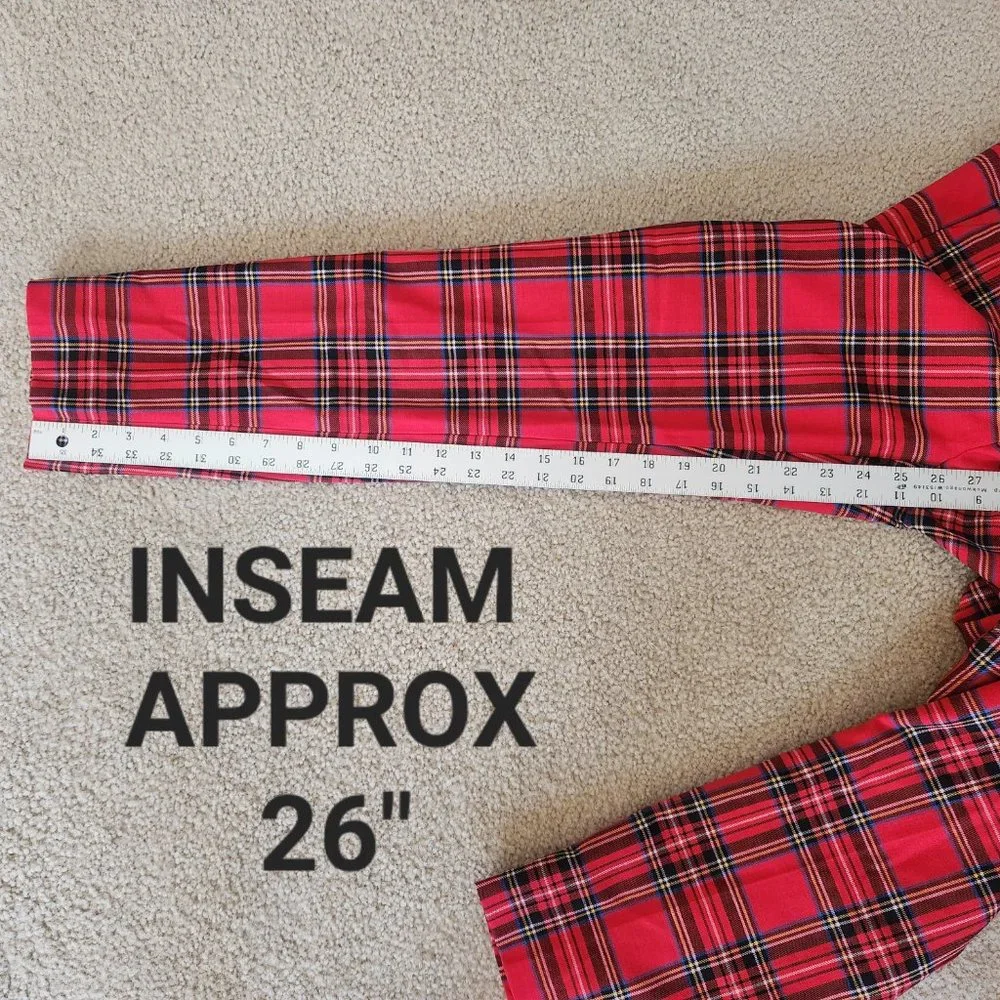 NEW Tartan Plaid Pants-- Cameron cut